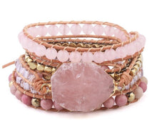 Carregar imagem no visualizador da galeria, Bracelete Pink Quartz - RedStone™ - Império Stone
